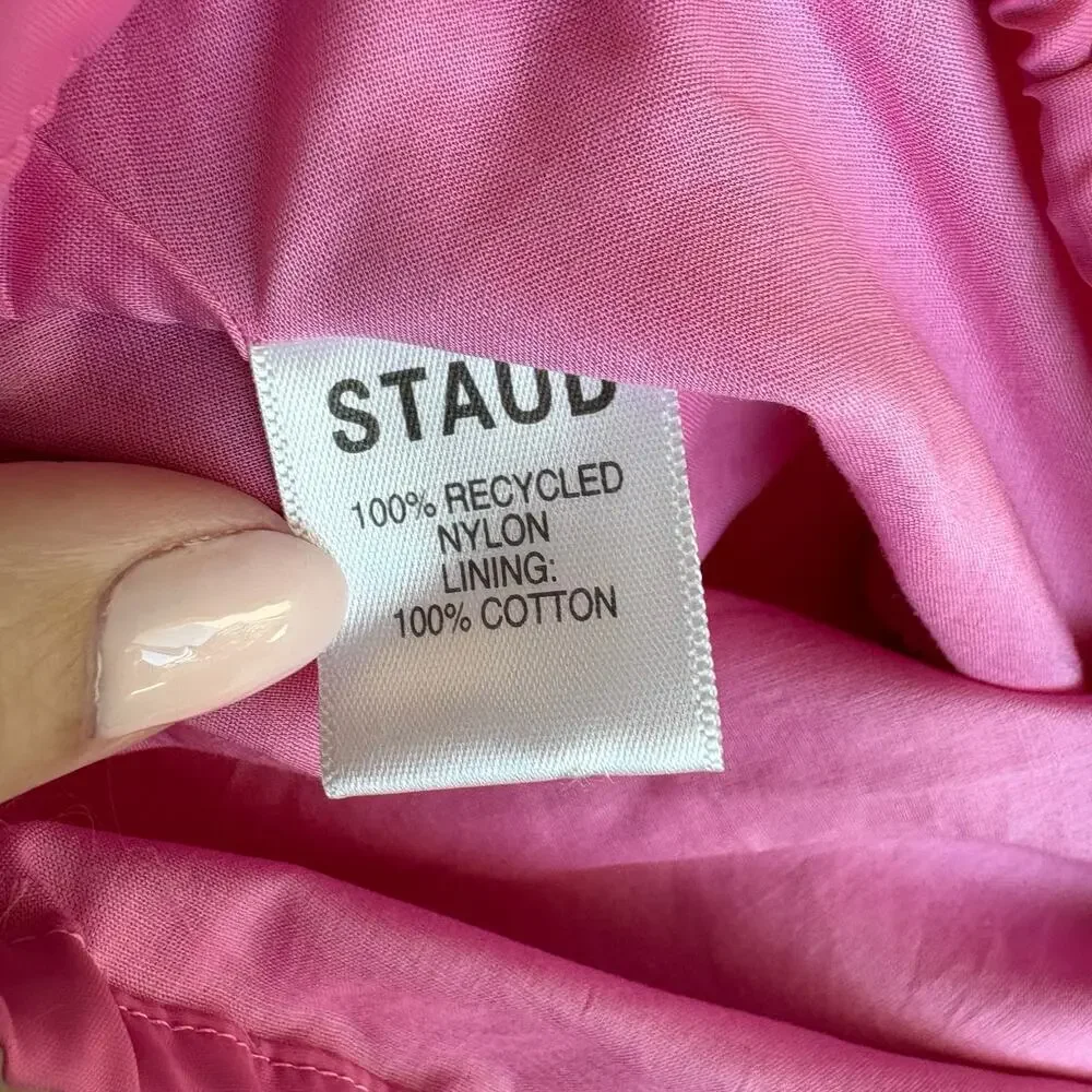 STAUD Prato Crop Top Size M Wild Orchid Pink